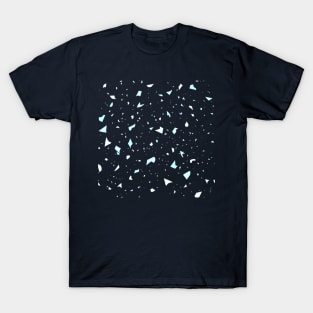 Terrazzo Pattern Navy Blue T-Shirt